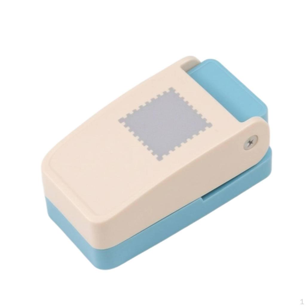 Postage Stamp Punch Handheld Postal Manual Embosser with Square Die for Crafters,