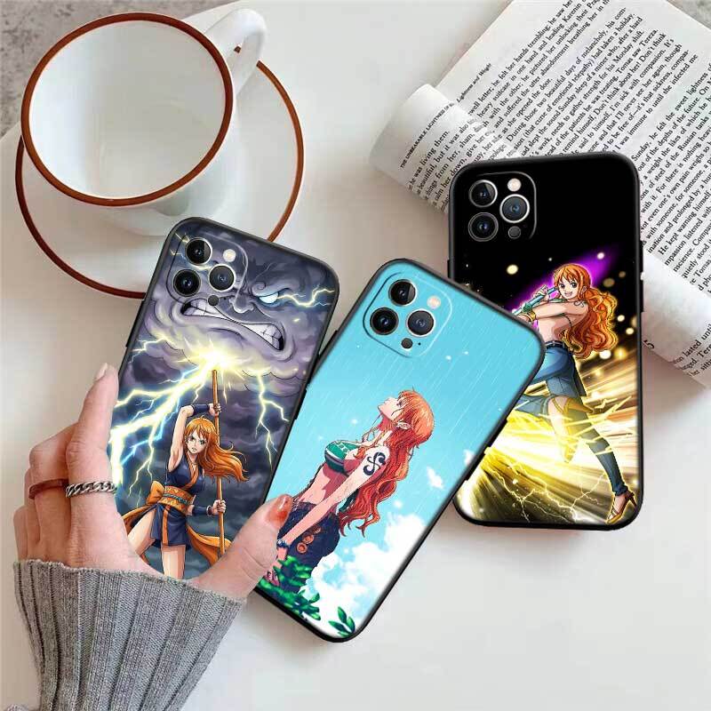 One Piece Nami Phone Case for Samsung S20 S21 S21S S22 S23 S24 FE Ultra Plus Lite F06 F16 M06 M16 M56 A07 A17 A36 A37 A55 A57