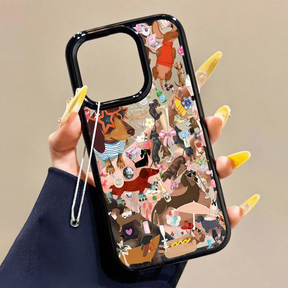 Acrylic Phone Case for iPhone 11 12 13 14 Pro 12 14 16 Pro Max for Samsung A16 A36 A56 S24 FE High-quality Painted Anti-fall Mobile Phone Case