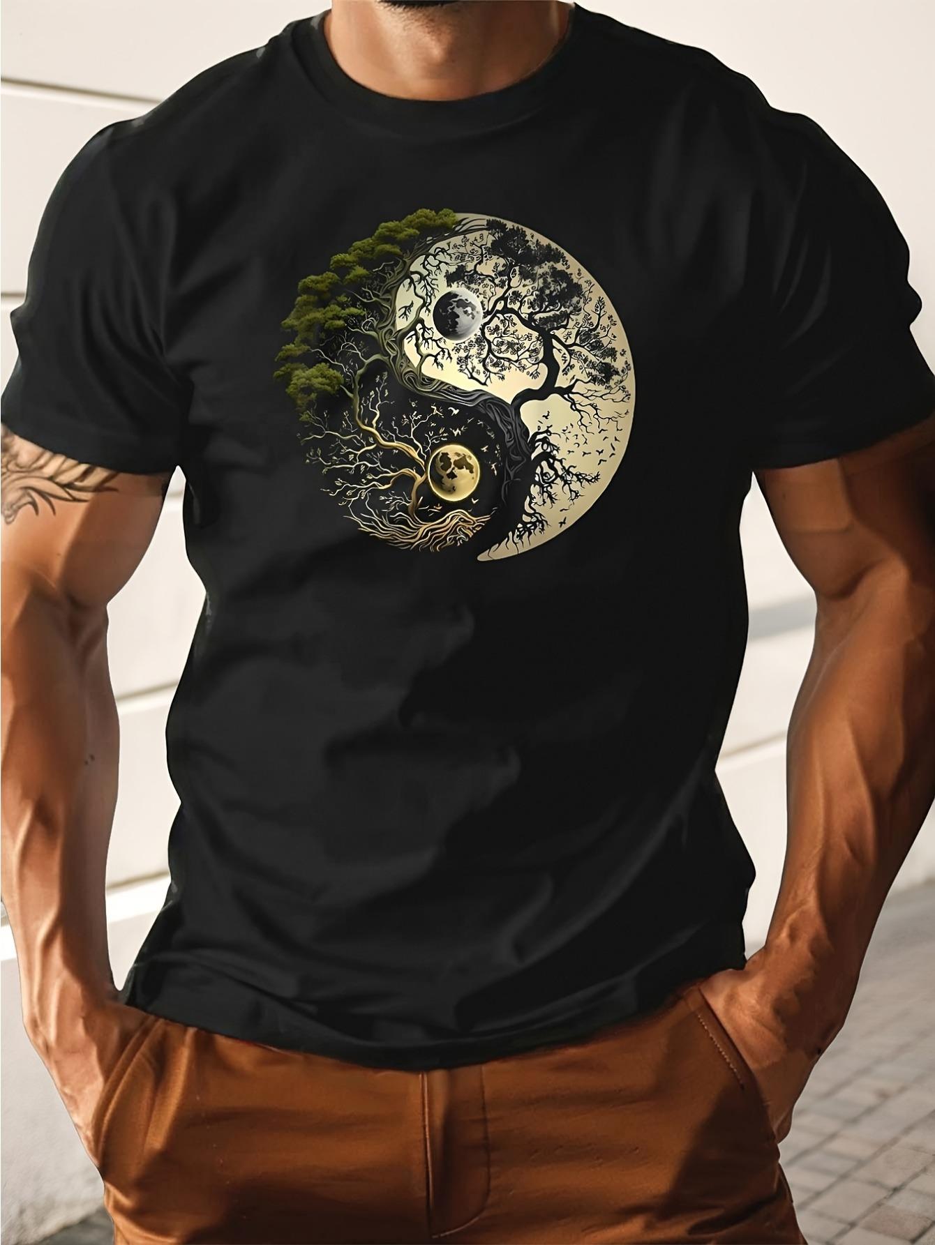 T-Shirt y2k Yin Yang Tree T Green 2XL