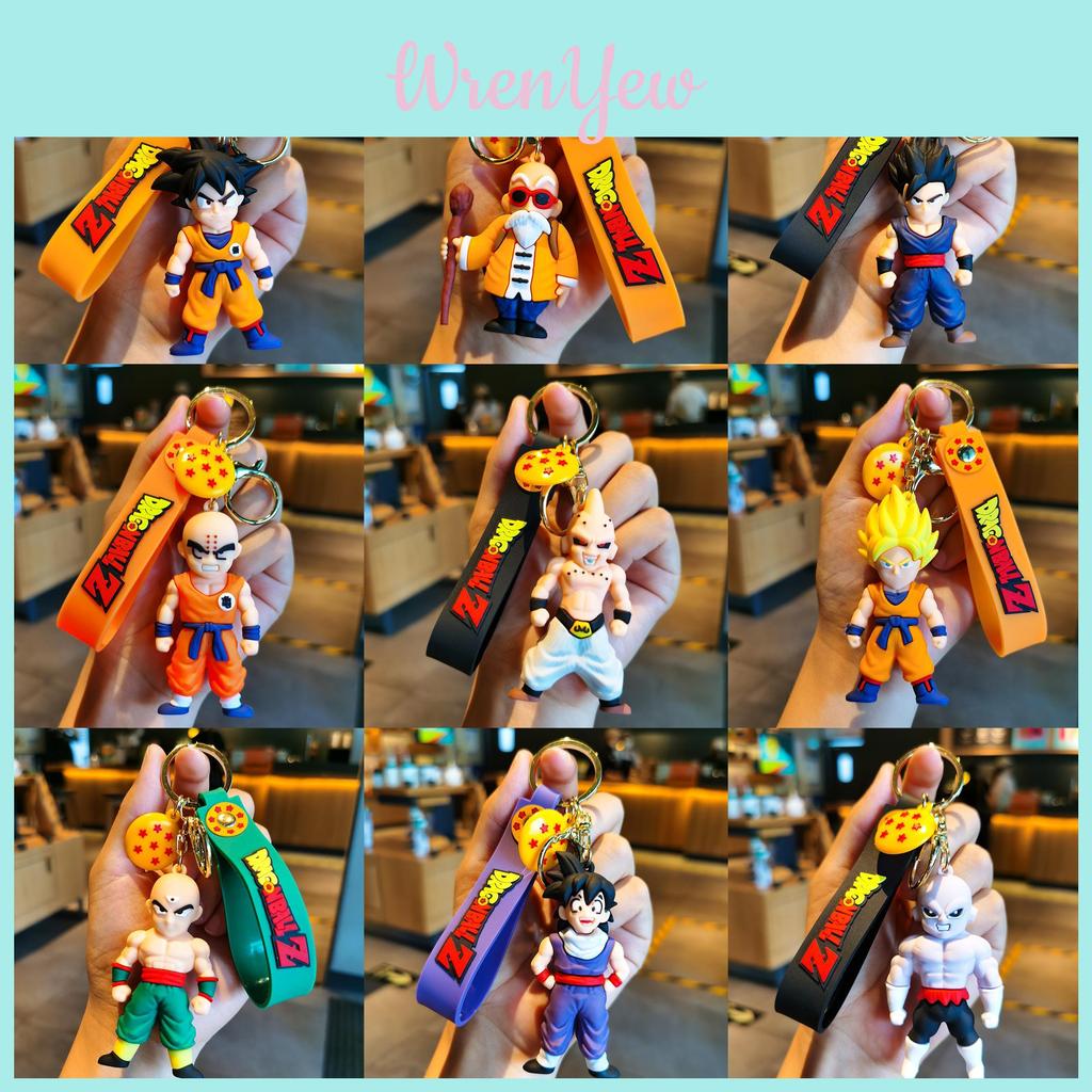 Adorable Dragon Ball Keychain Goku Pvc Figurine Cute Anime Car Pendant Gift