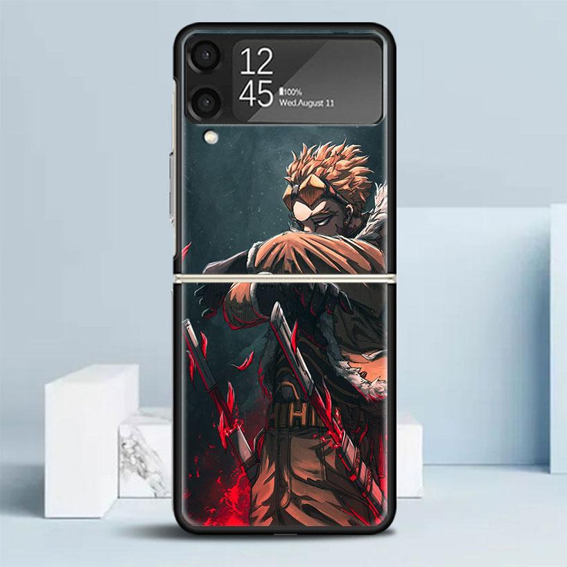 Hawks MHA My Hero A-Academy Phone Case For Samsung Galaxy Z Flip7 Flip6 5G Flip5 Flip4 Flip3 ZFlip 7 6 3 4 5 Shockproof Back Cov