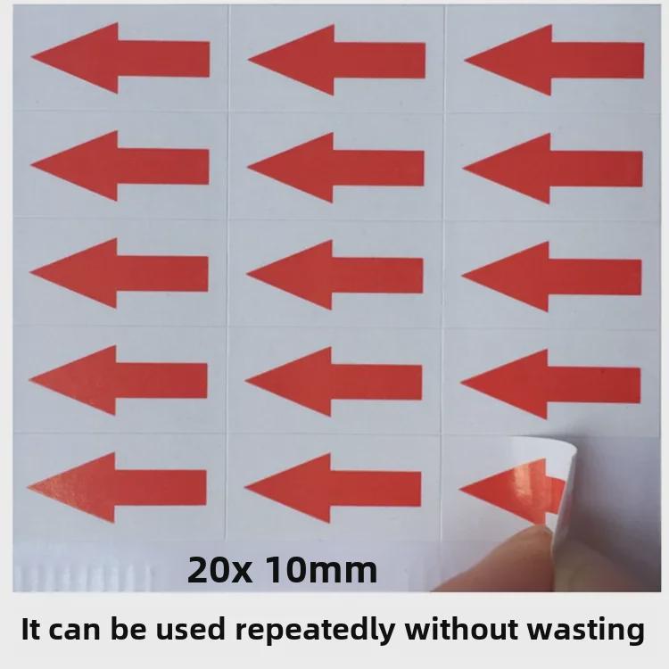 Nuimamas dujų krypties rodyklės lipdukas, skirtas pakartotiniam naudojimui