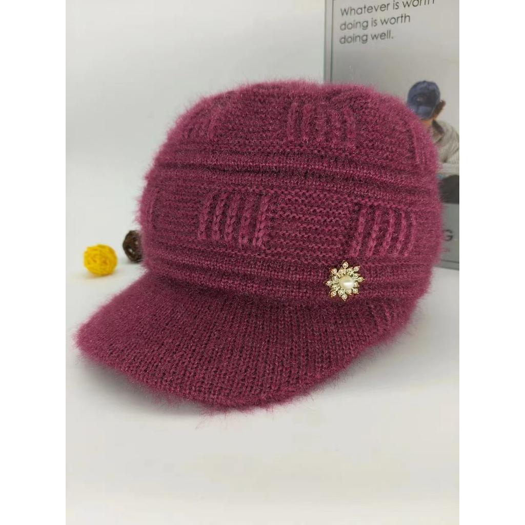 Warm Hat, Ear Protection Hat, Women's Hat, Woolen Hat, Cold Hat, Warm Knitted Hat