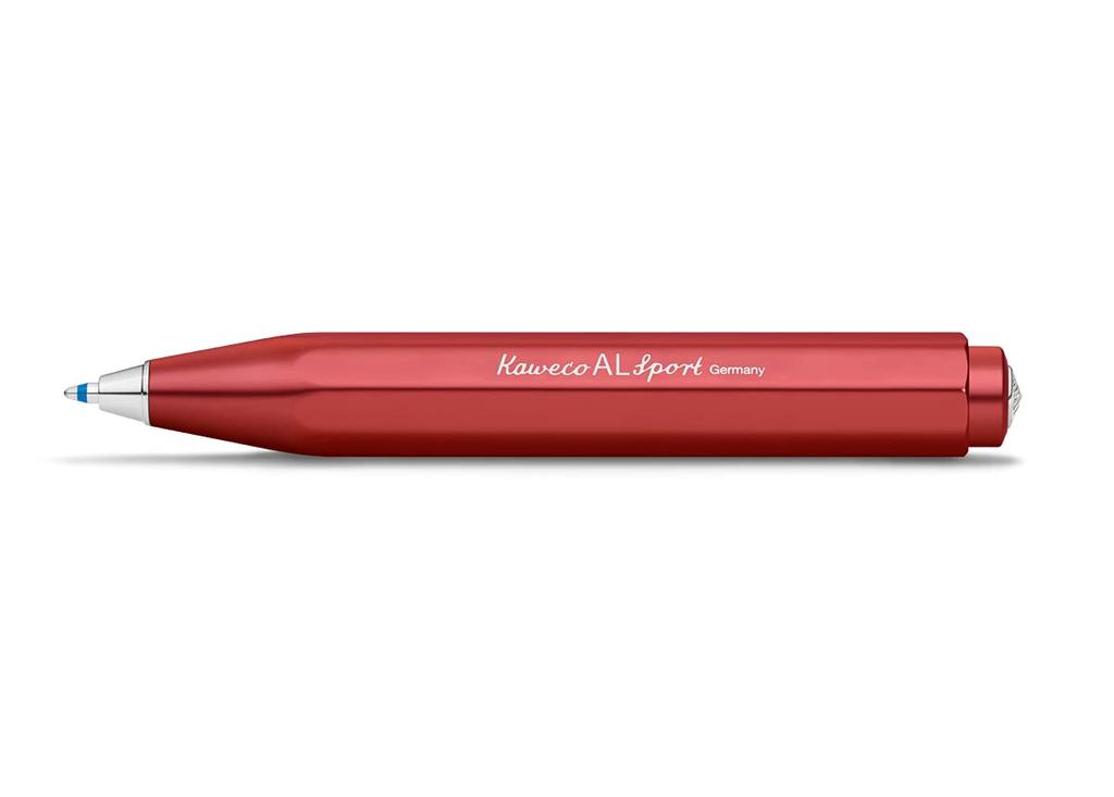 Kaweco Ballpoint Al Deep Officially Imported Pen, Oil-Based, Sport, Red, ALBP-DR,