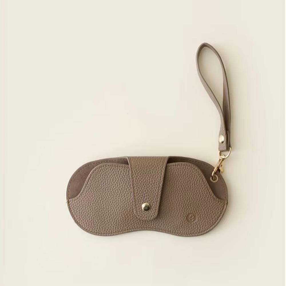 Hanging Sunglasses Case Pu Leather Eyeglasses Bag Portable Glasses Bag