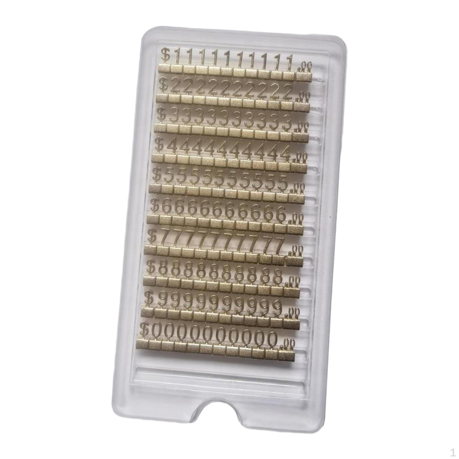 

Металлические цифровые ценники, вывески, регулируемые трехмерные кубики для розничной торговли Style B