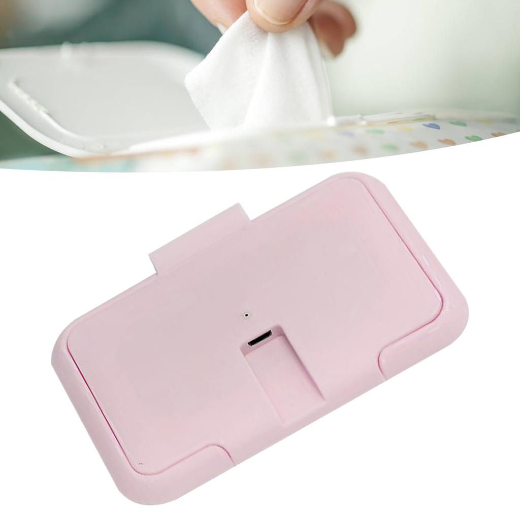 USB Våtservettsvärmare Konstant Temperatur Bärbar Babyservettsvärmare för Hushåll Bil Utomhus Rosa