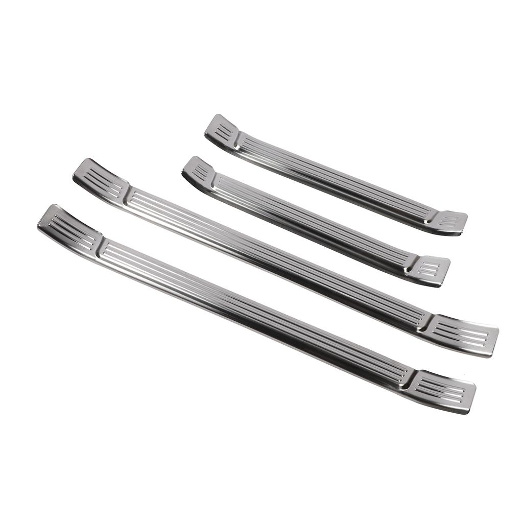 4 buc Protector Prag Ușă Protecție Zgârieturi Oțel Inoxidabil Prag Ușă Placă Scuff Garnitură Autocolant