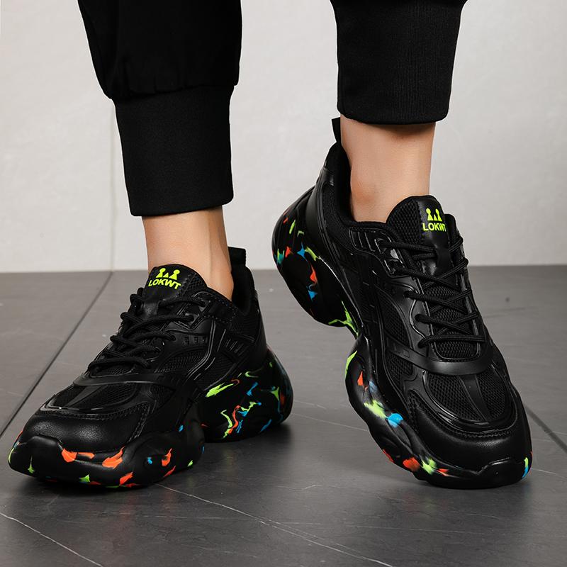 Jarní a podzimní móda pro velké velikosti pro pár táta Boty pro sport a volný čas Pánské a dámské běžecké boty 35-47