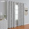 1PC LOZUJOJU 80% Blackout Fashionable and Minimalist Curtains with Silver and Marble Texture for Living Room Bedroom Balcony Window Home Decor