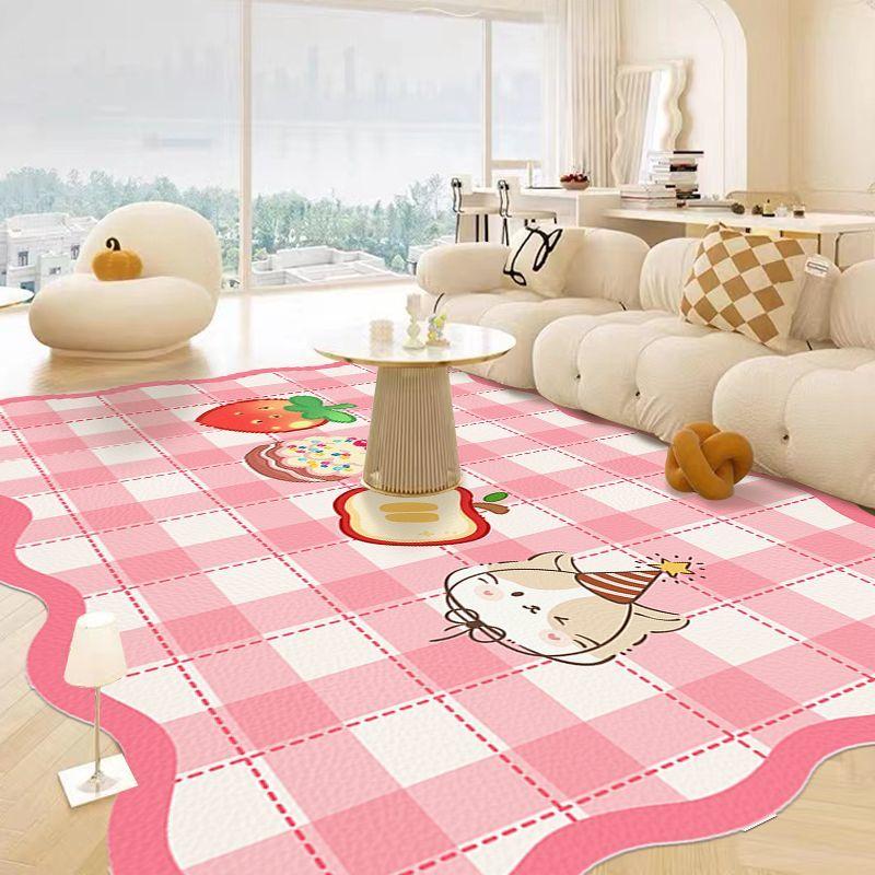 Cartoon Wohnzimmerteppich Niedlicher Couchtischteppich Wohnstil Unregelmäßig Große Fläche Schlafzimmer Voller Bodenmatte