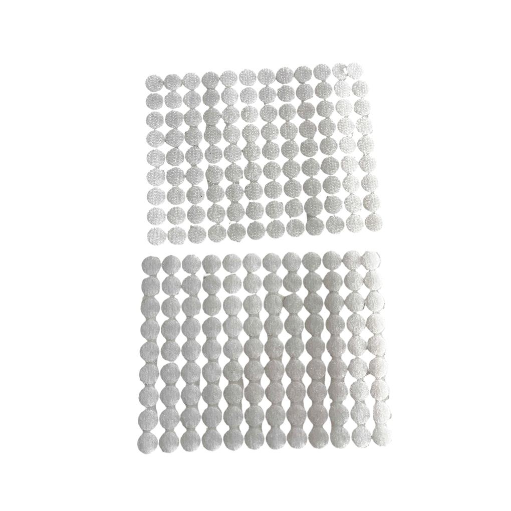 

Nylon Dot Tape Home Carpet Mat Fastener Round Dot Self-adhesive Sticker 1cm 90 pairs