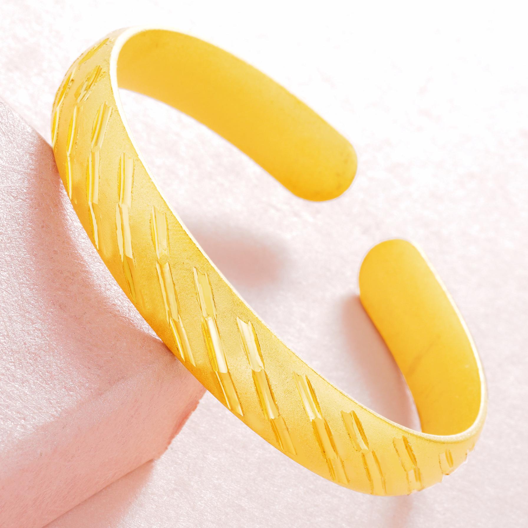 

Вьетнамский браслет-звезда из песочного золота для женщин - Прочная, не выцветающая бижутерия из медного сплава