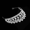 European Style Wedding Princess Crown Baroque Queen Same Style Large Crown Water Drop Pearl Inlaid Diamond Bridal Crown Tiara