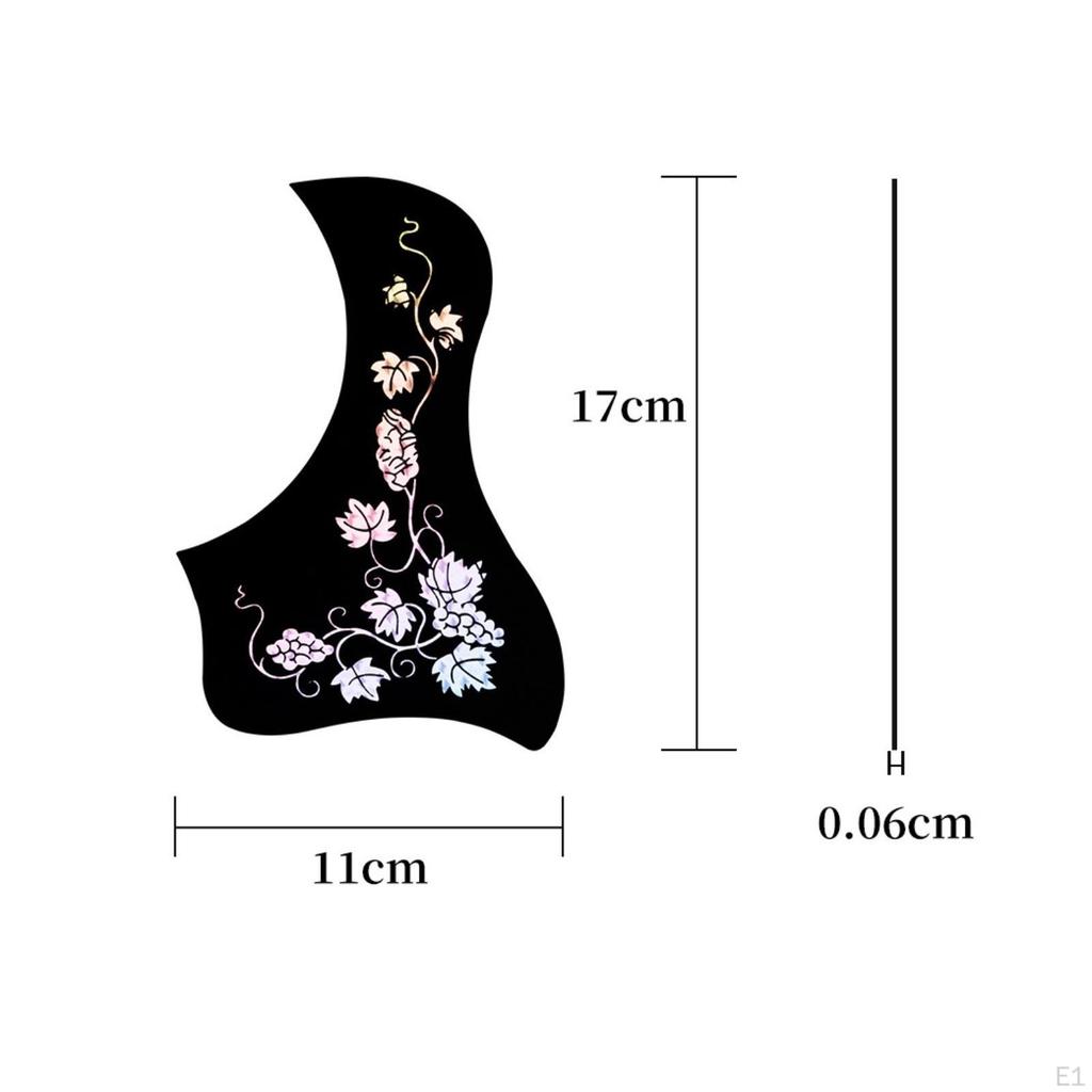 10 Pieces Guitar Pickguard Easy Installation Preserving Pick Guard for Guitarists,