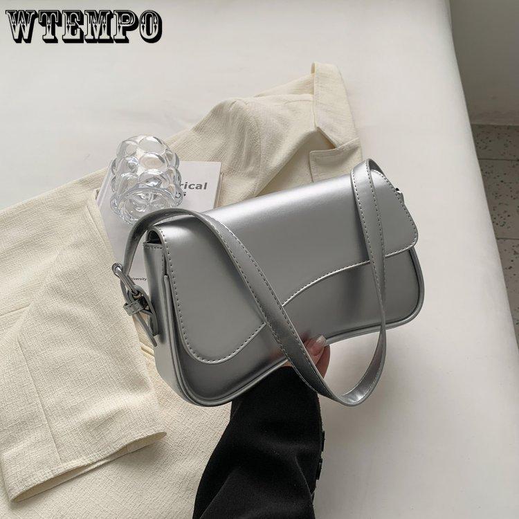 Klappe Magnetschnalle Schulter Umhängetasche Arbeit Pendler Mode Einfache Achselhöhle Kleine Quadratische Tasche Handheld Orgel Damentaschen