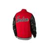 Jordan Spliced Design Front Six-Championship Print Single-Breasted Baseball Jacket Men Jacket Red BQ5166-657