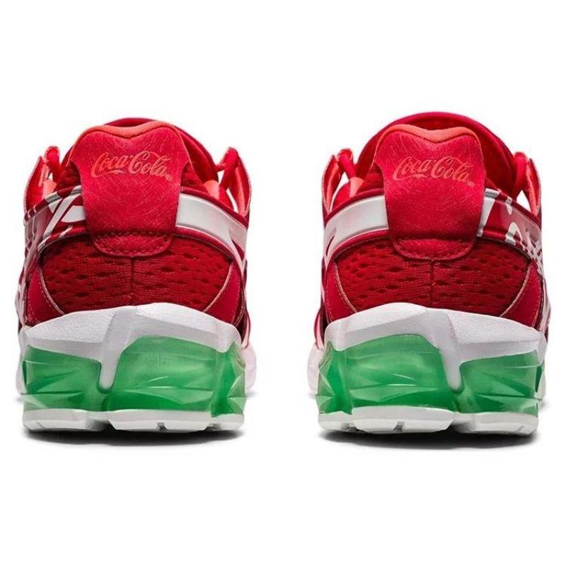 Coca-Cola x Asics Gel-Quantum 90 Unisex Low Top Fabric Synthetic TPU Running Shoes Red 1023A062-600