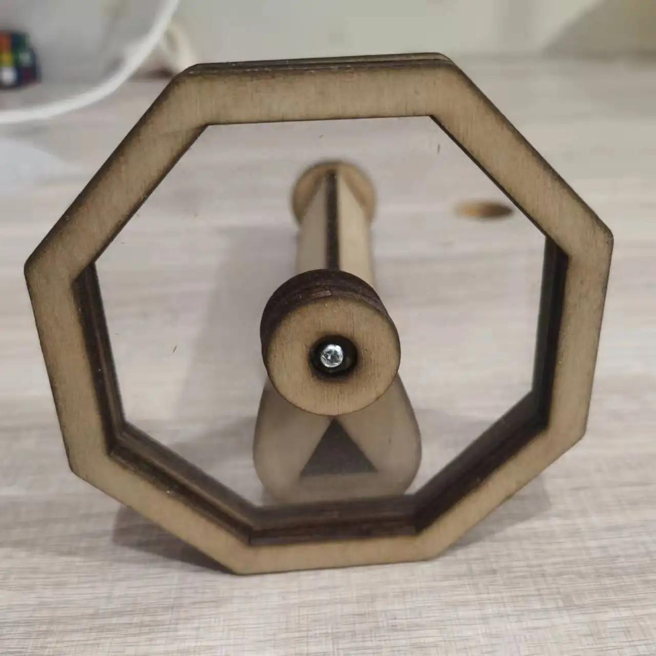 Natural DIY Kaleidoscope Kit New Wooden Magic Rotating Kaleidoscope Making Set for Nature Lovers  Education Toys for Kids
