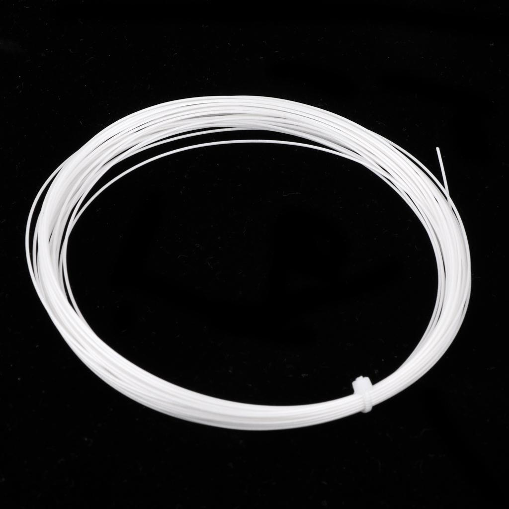

10Meter Tennis Racquet Badminton Racket String Reel Wire 6 Colors Choice білий
