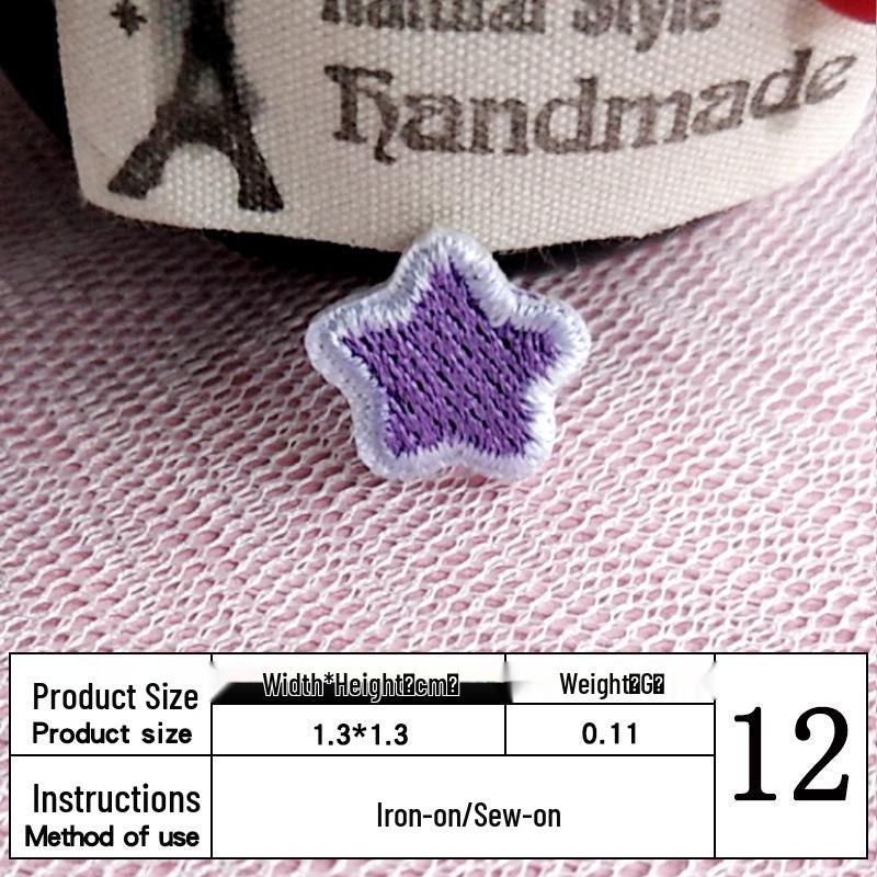 In Stock: Cute Mini Star Embroidery Patch for Clothing Decoration