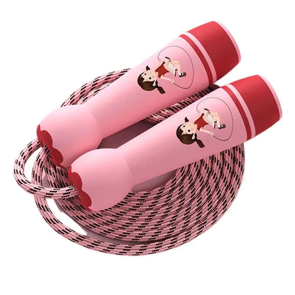 Lovely Adjustable Child Jumping Rope Fillet Design Colourful Skipping Ropes Cartoon Lovely Kids Jump Rope Sport Fitness