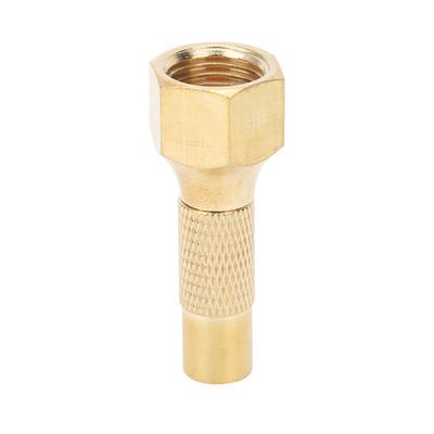 Válvula de Inflar Pneus de Latão Portátil com Bico de Rosca para Carro, Bicicleta, Motocicleta 1/4in NPT Rosca Interna