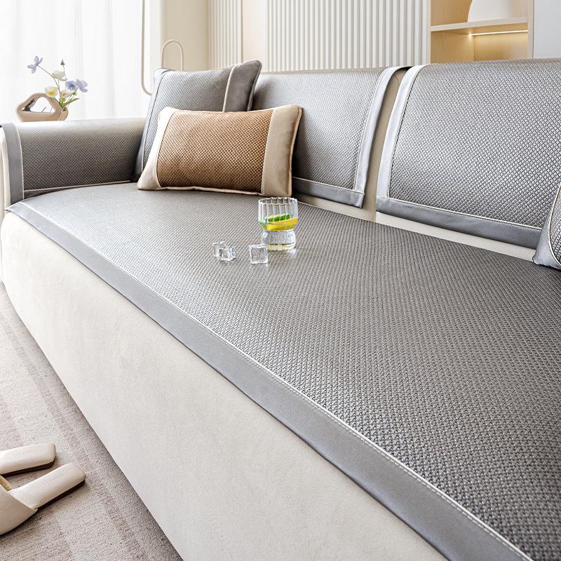 

Summer Sofa Mat Cushion Sofa Cushion Summer Cool Cushion Non-Slip Seat Cushion Cover New Seat Cushion Ice Silk Cover 70*70cm