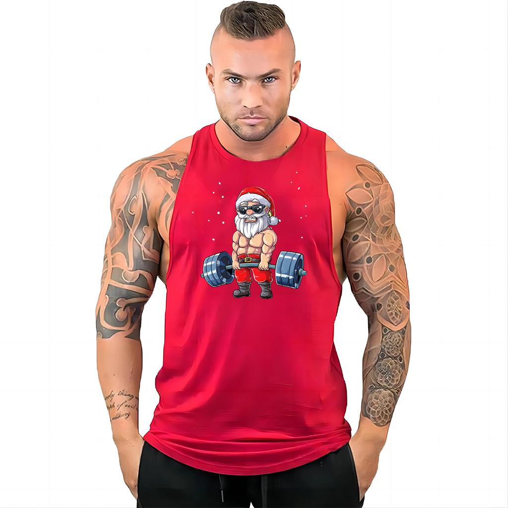 Men's Sports Style Lightweight Breathable Vest Multi-color Fun Print Breathable Quick Drying Outdoor Sports Men's Vest
