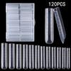 120-Piece Crystal Nail Extension Molds with Scale & Box - No Paper Tray (#23)