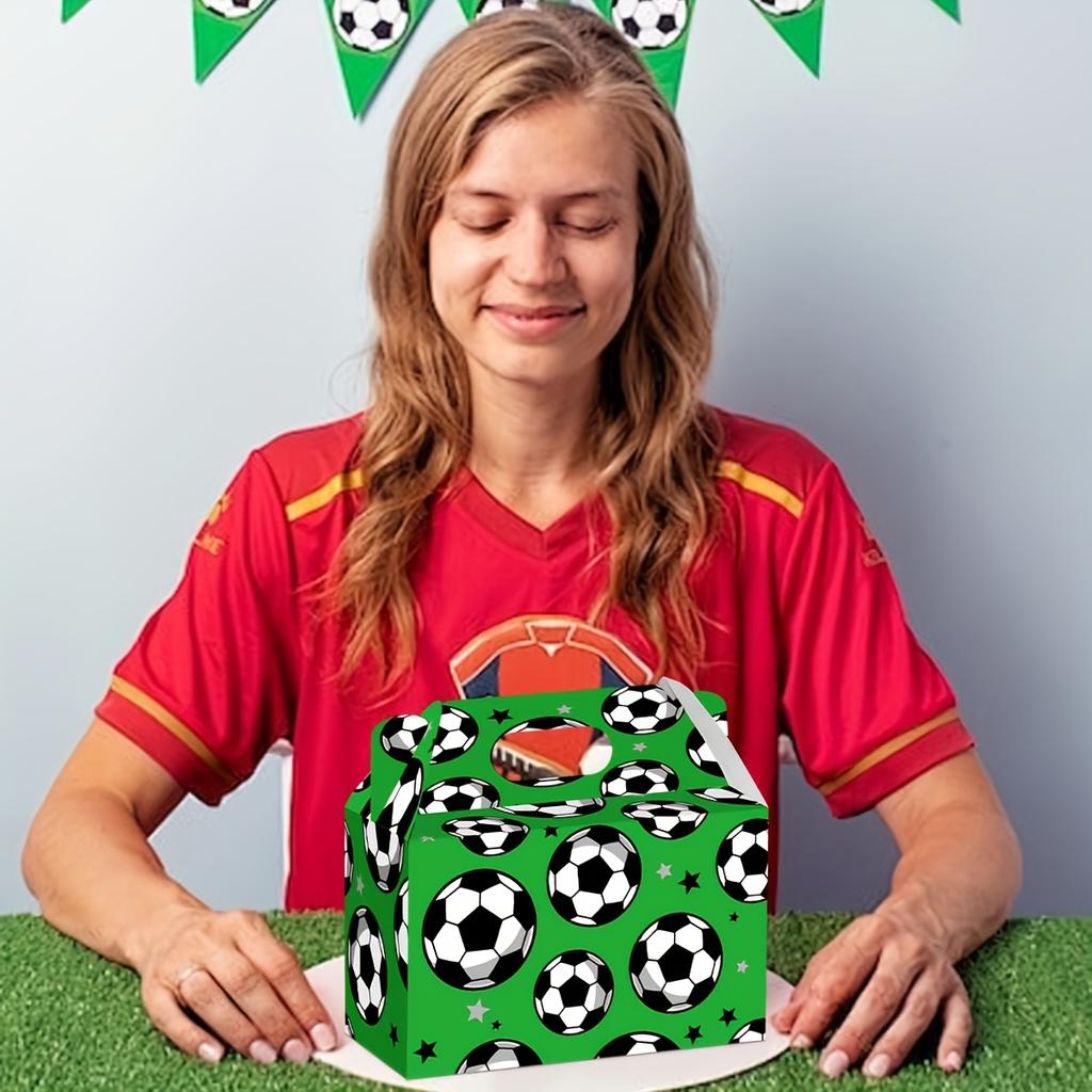 8/12/16pcs Handheld Football Candy Box Sports Snack Box Birthday Party Football Theme Party Decoration Supplies