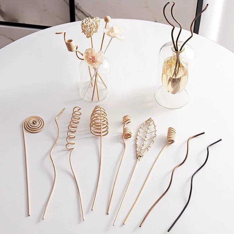 6PCS/ 9PCS Rattan DIY Floral Artificial Reed Diffuser Sticks Flower Set Rattan Reed Fragrance Aroma Diffuser For home Bedroom
