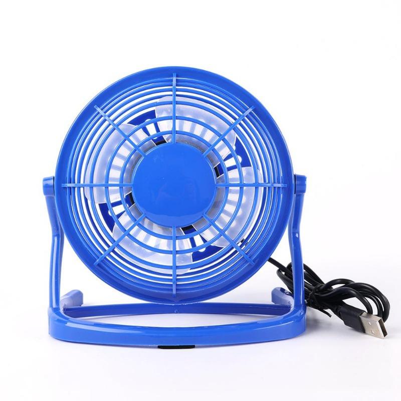 1PC USB tichý ventilátor Stolní chladič pro notebook Notebook Letní chladicí ventilátor 4 lopatky otočný USB mini ventilátor ZPG