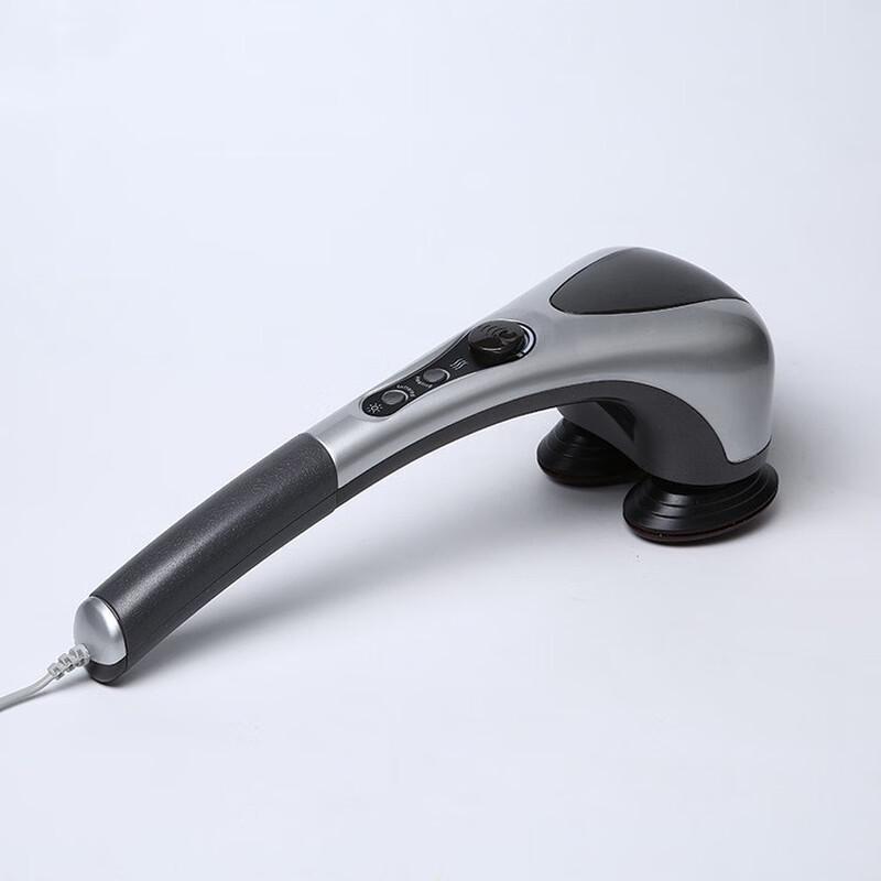 Dual-Head Handheld Percussion Massager with Heat