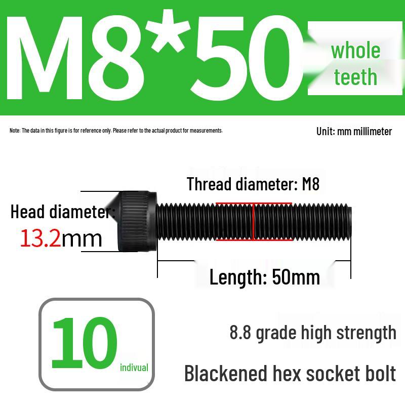 8.8 High-Strength Socket Head Cap Screw Bolt (M4-M20)