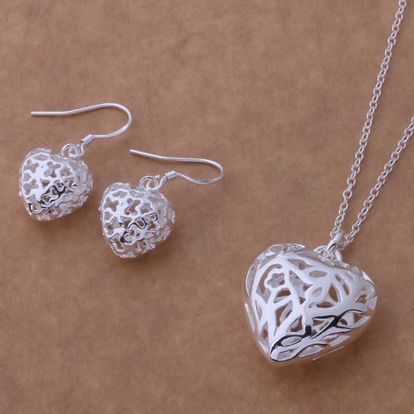 wholesale High quality silver plated Fashion jewelry Necklace earrings WT-236Good product