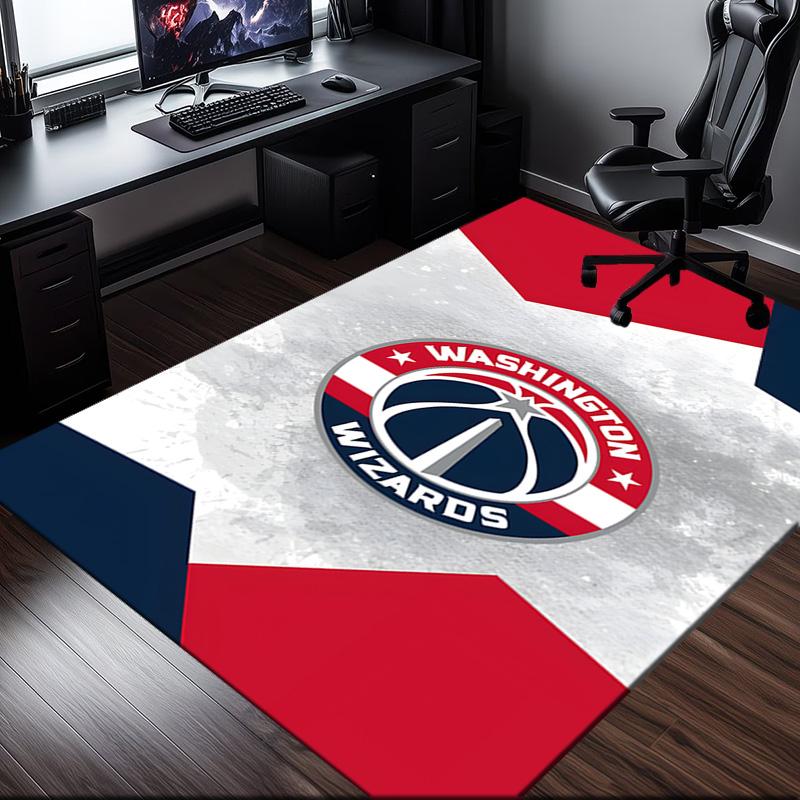 Washington basketball Stars Rug Office Carpet Non-Slip Mat, Chair Rug Floor Covering for Gaming, Bedroom, Living Room , Home Decor Christmas Gift