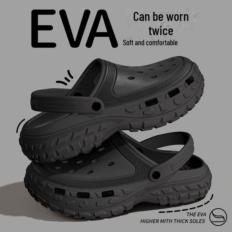 "Men's Non-Slip Summer Beach Sandals: Durable, Thick-Soled Casual Outdoor Footwear"