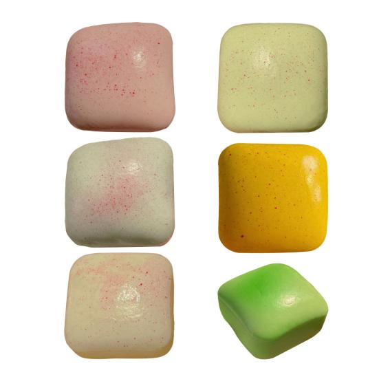 5Pcs Mini Toast Soft Slow Rise Stress Relief Toy Realistic Bread Butter Design Sensory Fidget Gift for Kids And Adults