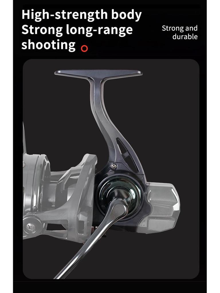 Mulinello da spinning All-Metal 14000 a bobina lunga per pesci giganti