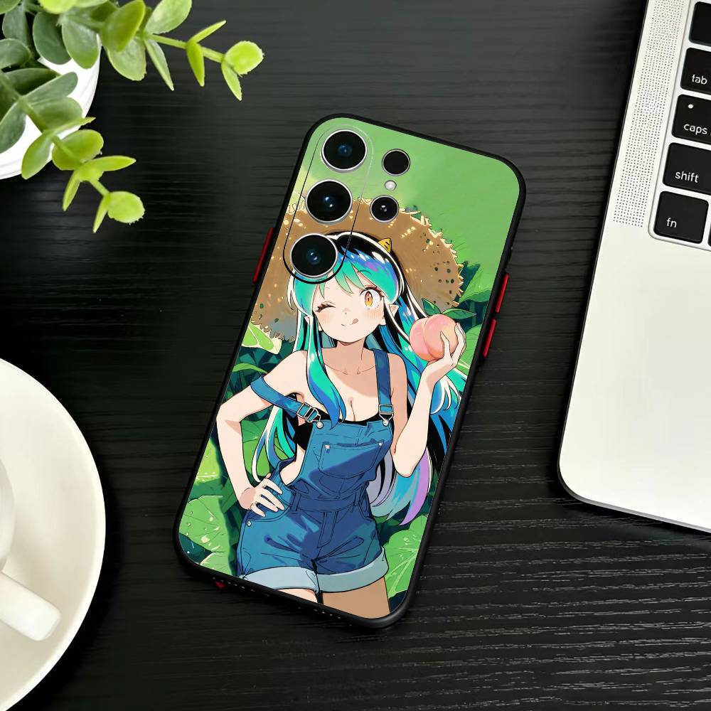 LUM Anime U-Urusei Y-Yatsura Phone Case For Samsung S26,S25,S24,S23,S22,S30,S21,Ultra,Plus,FE 5G Black Soft Cover