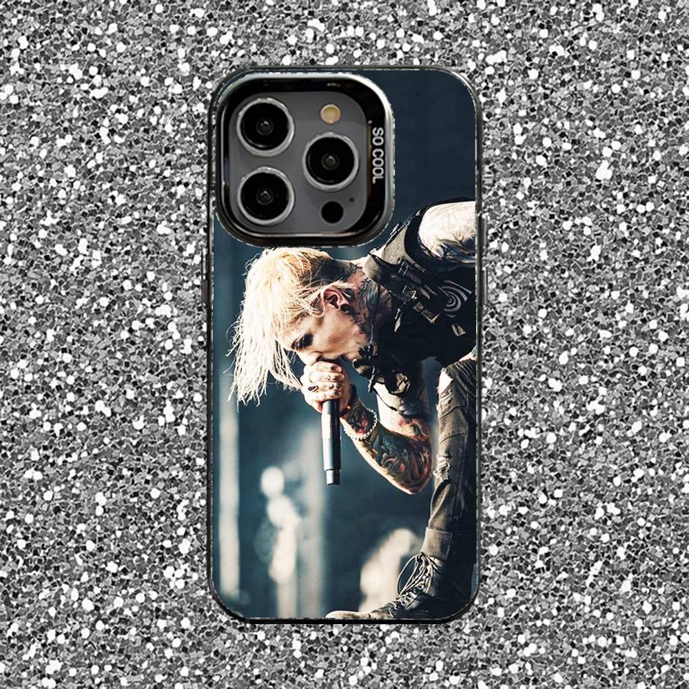Band Motionless In White Phone Case For iPhone 16,15,14,13,12,11,Pro,XS,Max,Plus,Mini,SE Black Candy Matte Shockproof Cover