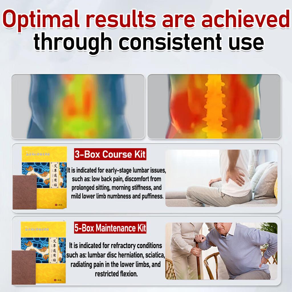 Lumbar Spine Stickers Self-heating Wormwood Medical Relieve & Inflammation Pain Instantly Patch Back Pain Bone Pain,middle-aged and Elderly People