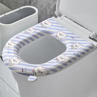 EVA Cartoon Thicken Toilet Seat Cover Mat Warm Soft Washable Mat Seat Case Toilet Lid Waterproof Pad Cover Bathroom Accessories