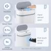 12L Smart Sensor Touchless Automatic Closing Trash Can Battery Powered for Kitchen Bathroom House Office