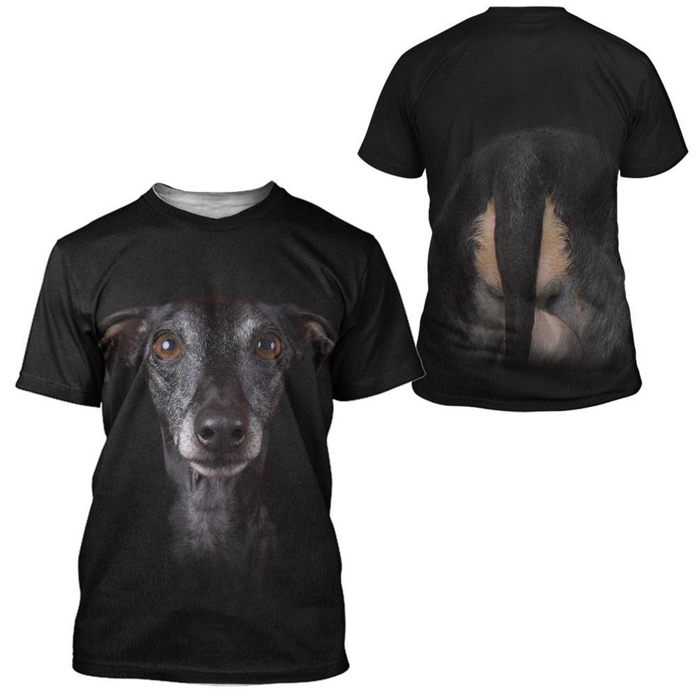 Summer Round Neck Animal Pattern 3D Print Top Fashionable Casual Short Sleeved Men's T-shirts