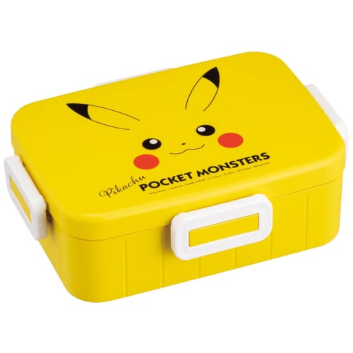Skater Bento Box 650ml Pokemon Pikachu Face 23 Antibacterial 4 Point Lock Women's Made in Japan YZFL7AG-A