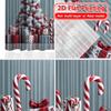 2D Flachdruck 2 Stück Candy Cane Wonderland Beliebte Vorhänge Digital Bedruckte Garnvorhänge Dekorationen Verwendung für Wohnzimmer