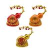 Gourd Statue Rack Decorative Creative Resin Home Decor Single Holder for Tabletop Bookshelf Office,